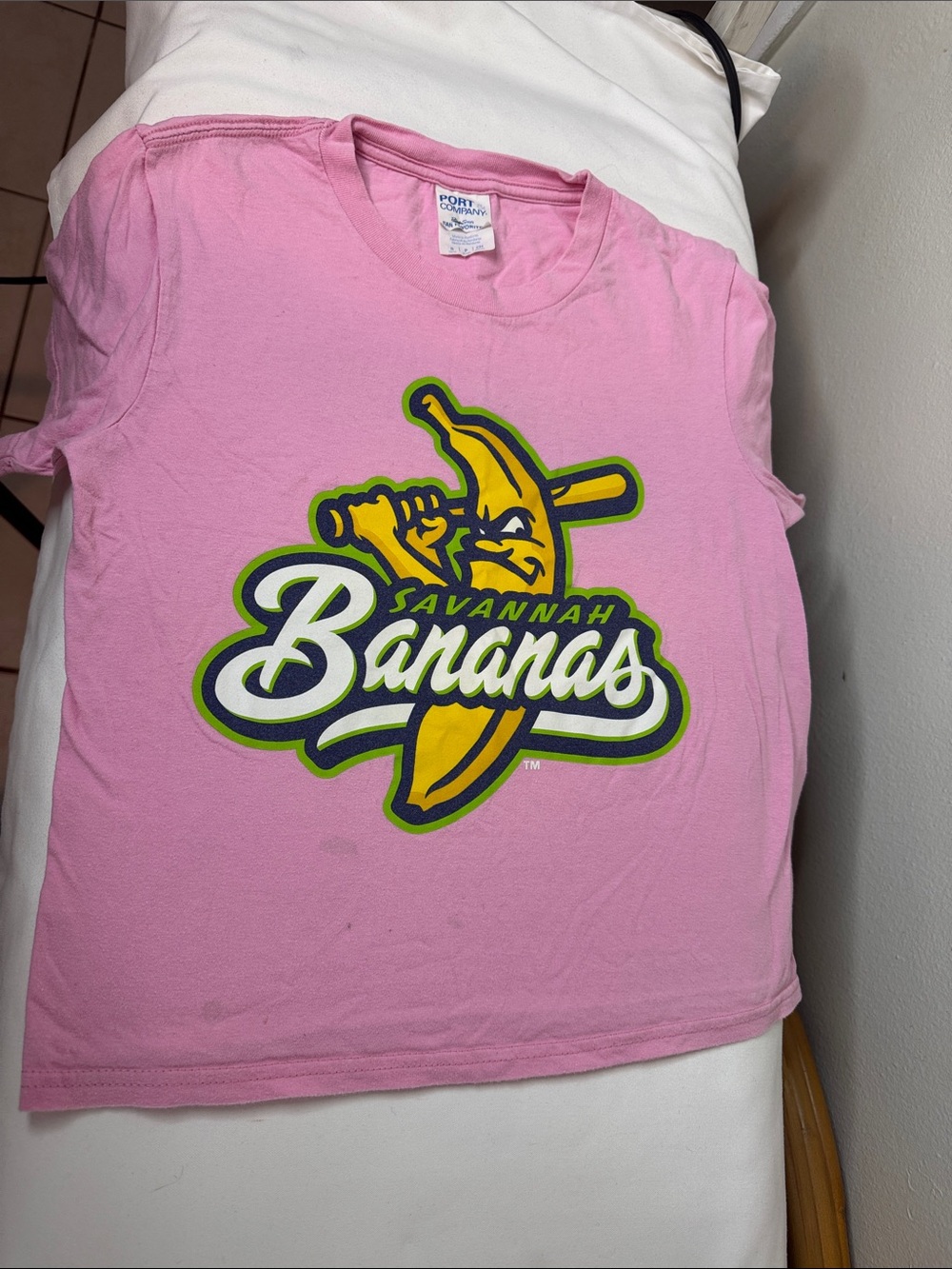 Savannah Bananas Pink Kids Graphic T‑Shirt Sz S Youth.